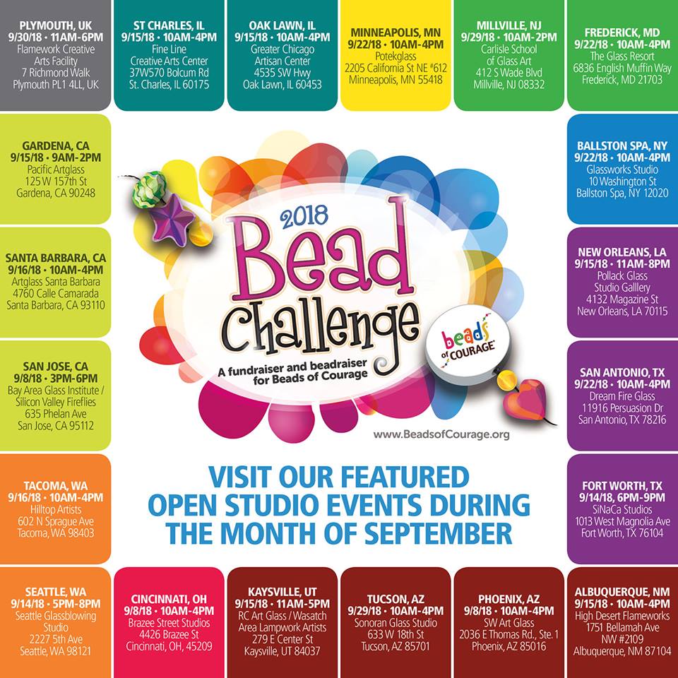 Beads of Courage Bead Challenge Open Studio & Gallery Hours